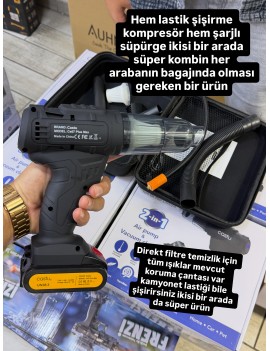 Castu 2in1 set kompresör ve süpürge