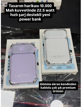 Şeffaf powerbank 22.5 w