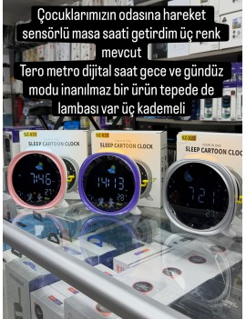 Masaüstü dijital saat dereceli