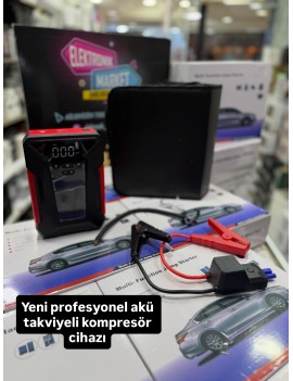 Deri Çantalı profesyonel akü takviyeli kompresör sistemi