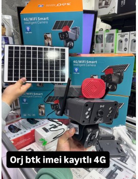 4G/wifi/ orj focuslu sim kartlı kamera günüş panelli